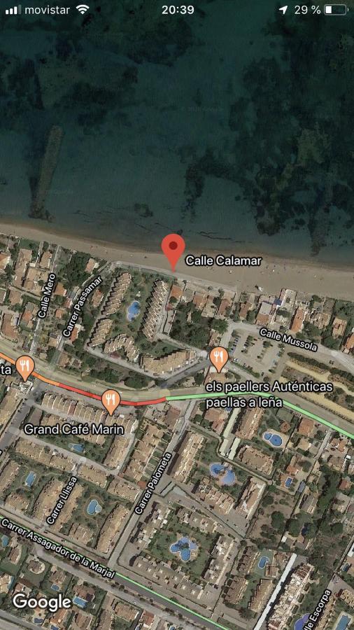 Primera línea de playa Denia Exterior foto